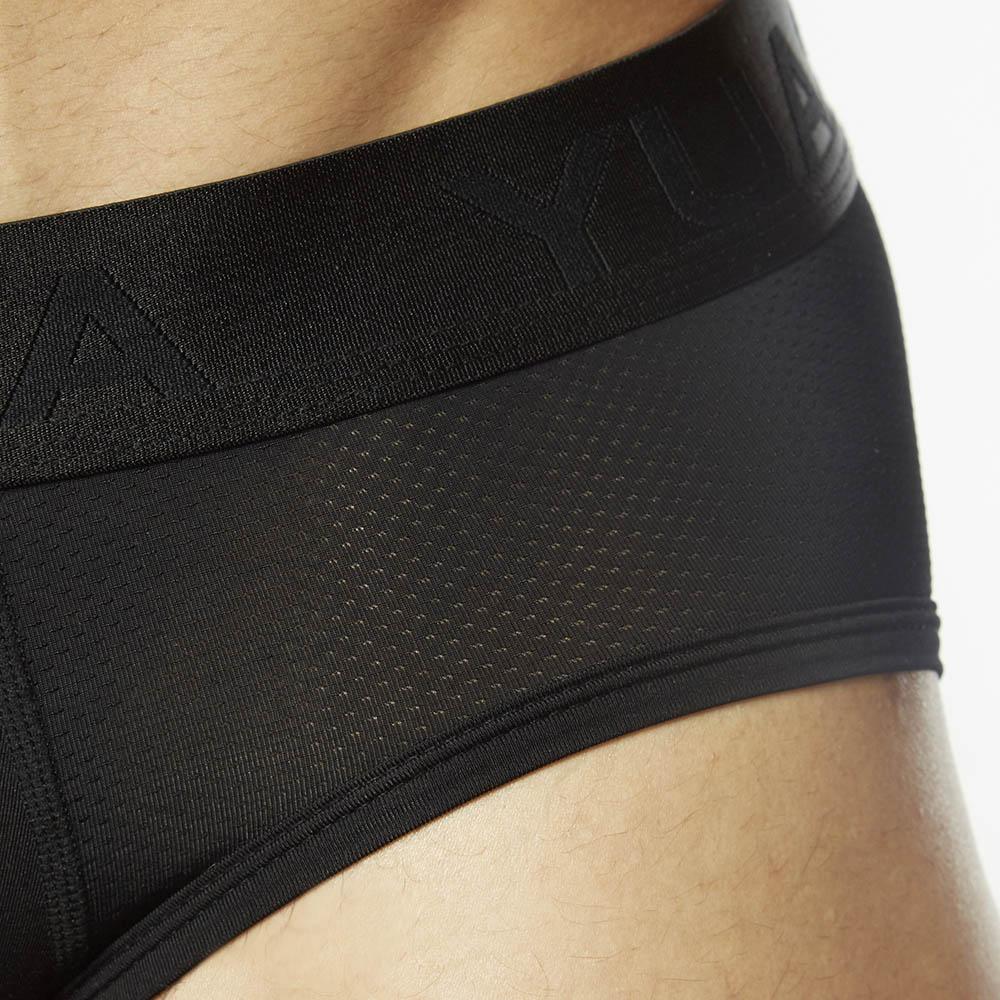 Carbon Mesh Brief Black