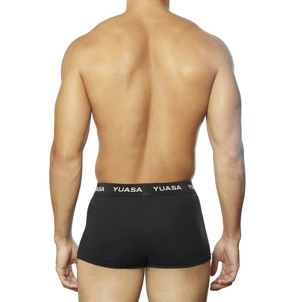 100% Cotton Hip Trunk 2-Pack Black