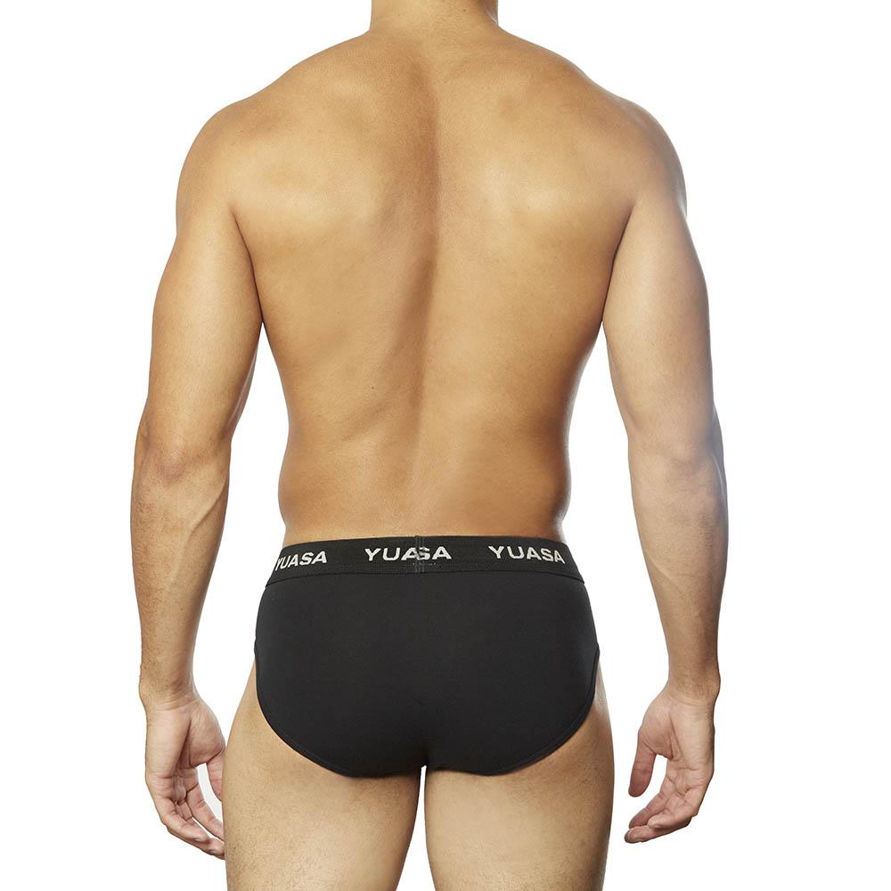 100% Cotton Hip Brief 2-Pack Black