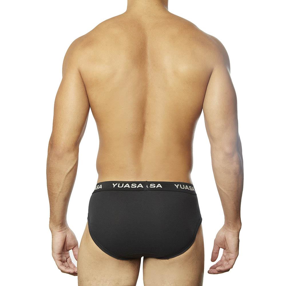 100% Cotton Low Cut Brief 2-Pack Black