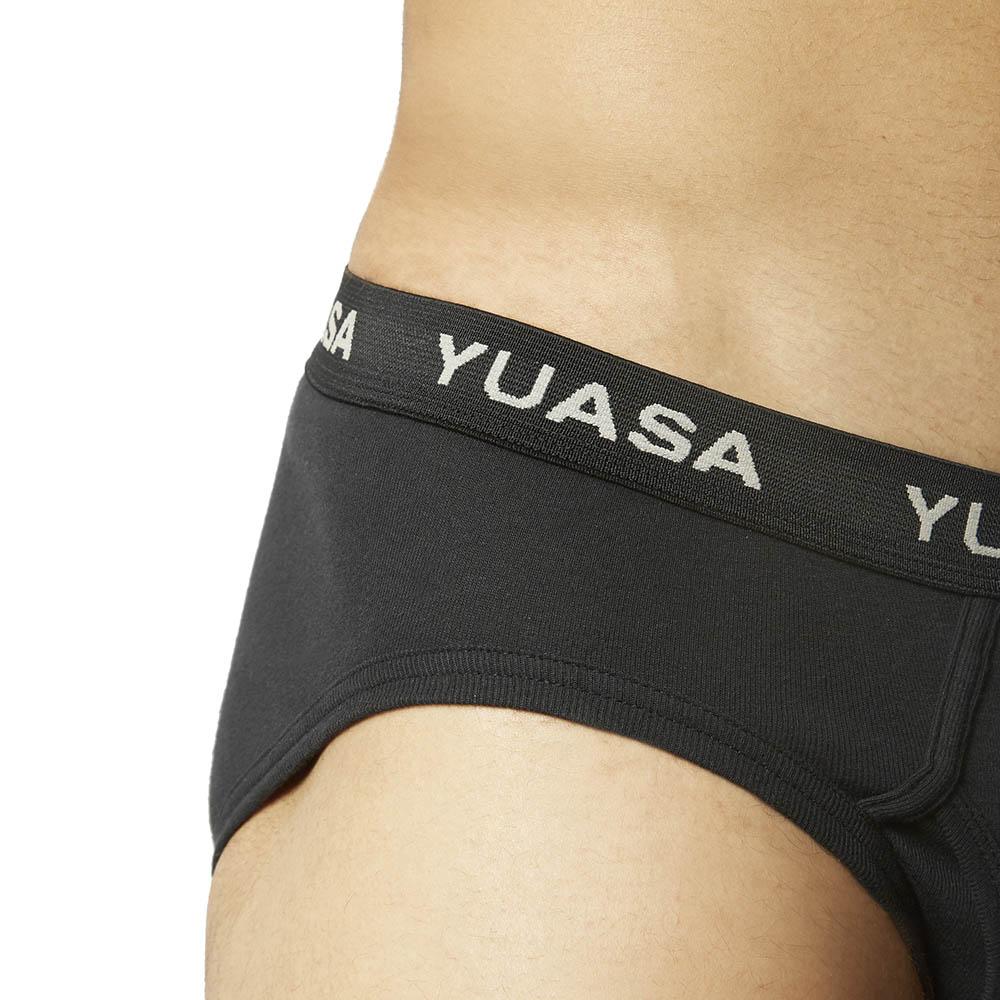 100% Cotton Low Cut Brief 2-Pack Black