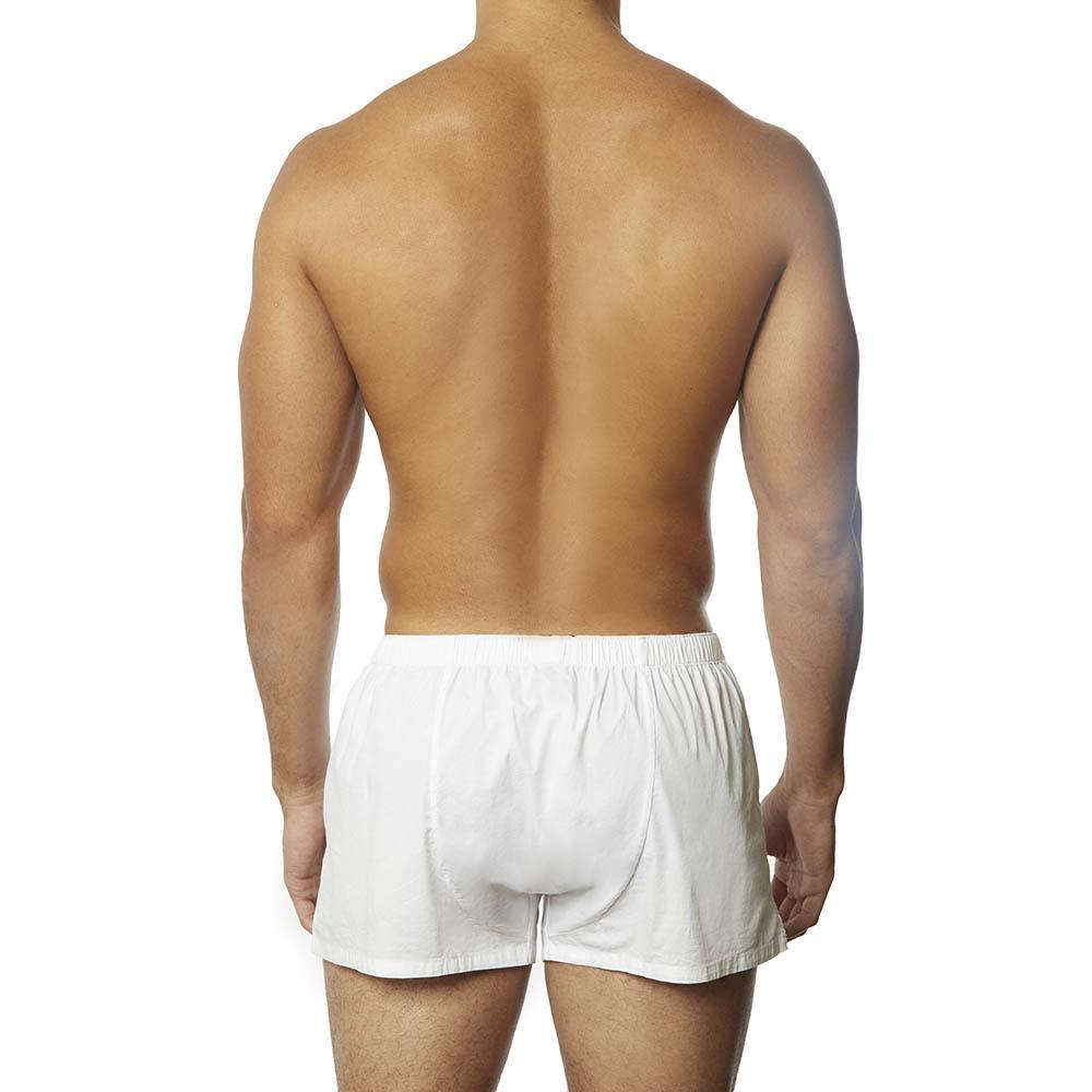 Short-Cut Cotton Boxer White