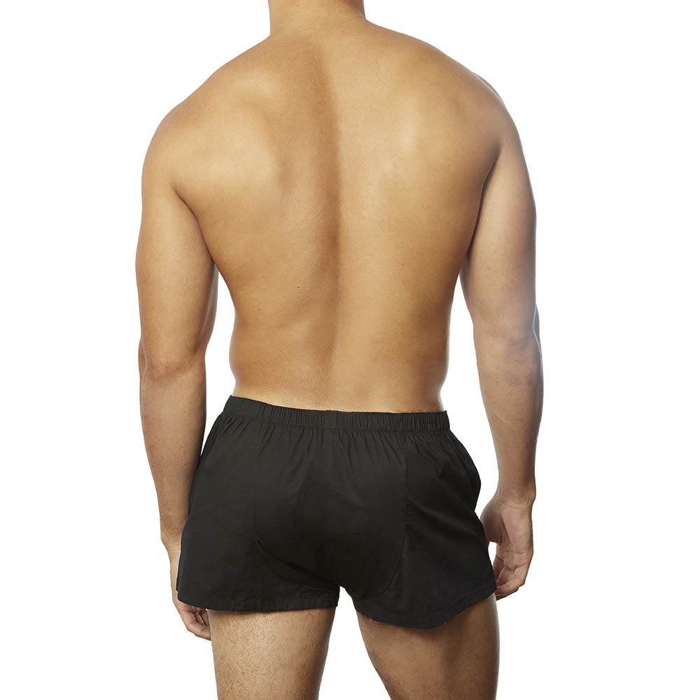 Short-Cut Cotton Boxer Black