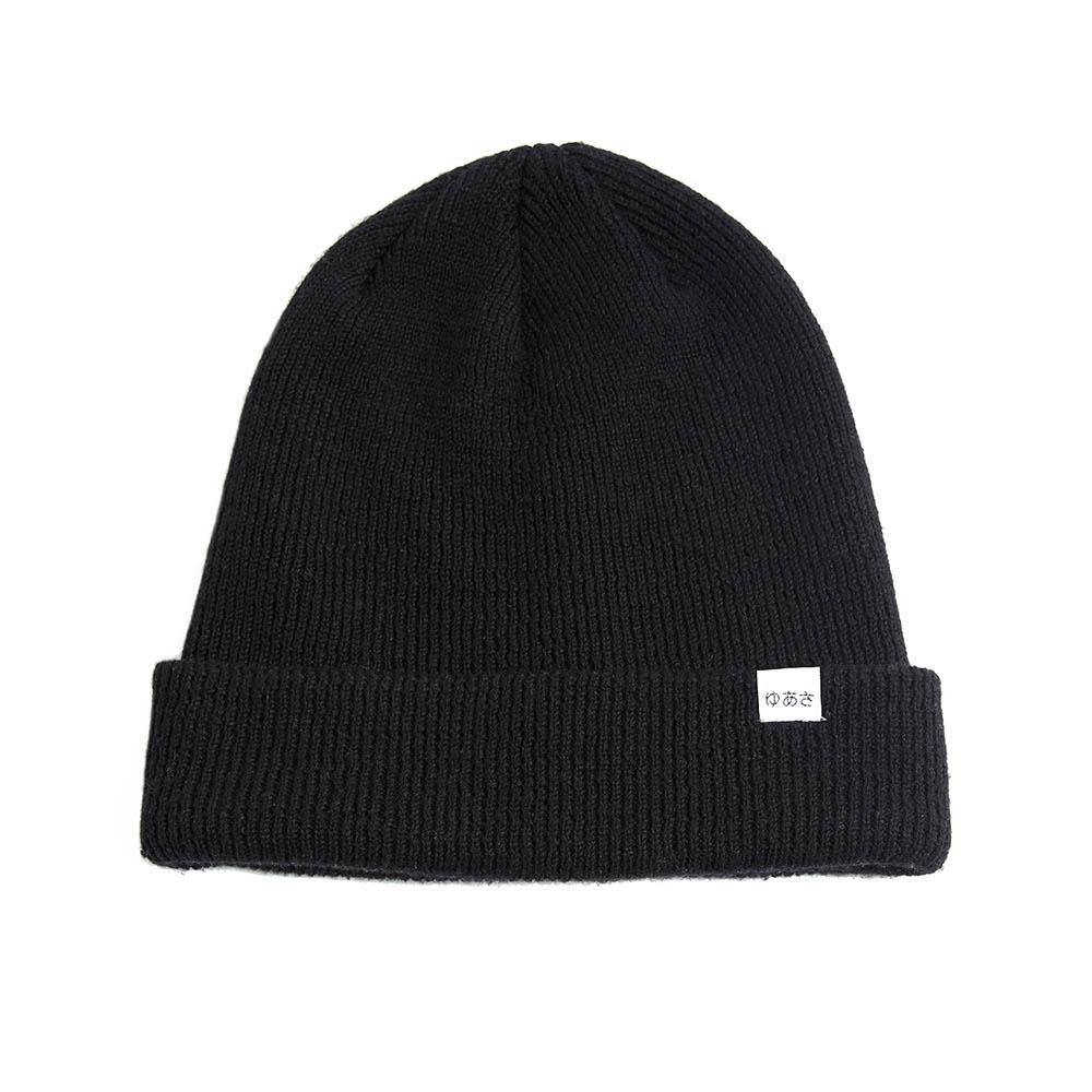 Lambswool Knit Beanie Black