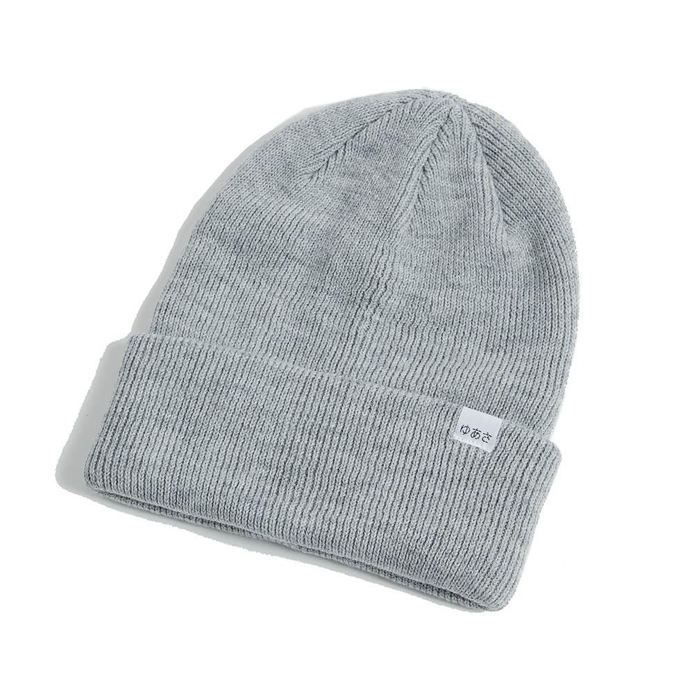 Lambswool Knit Beanie Grey